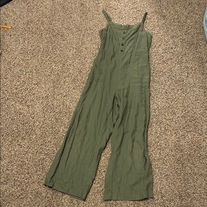 Old Navy Girls Olive Green Jumpsuit